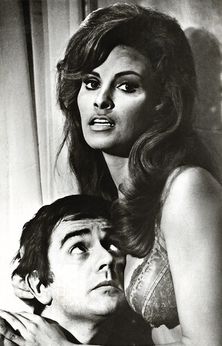 Raquel Welch and Dudley Moore in Bedazzled (1967)