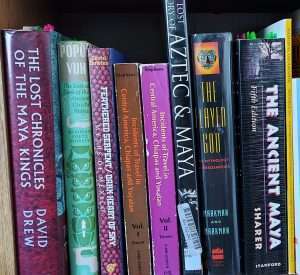 Anna Stephens' research bookshelf