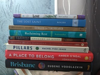 A stack of books