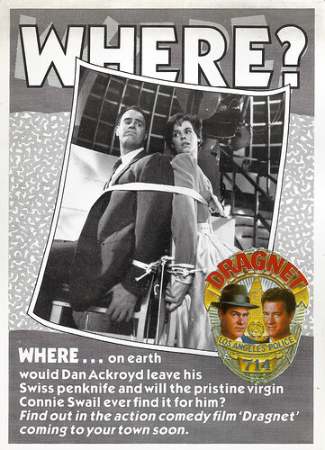 Dan Aykroyd and Alexandra Paul in Dragnet (1987)