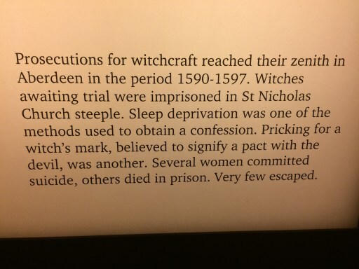text, detailing some history of witchcraft in aberdeen