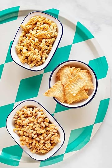 bowls of fried pasta: rotini, lasagna, and celentani
