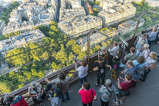 View from the second floor of the Eiffel Tower