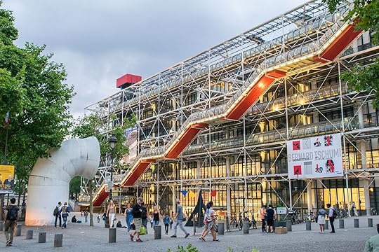 Paris museums: The famous exterior of the Centre Pompidou, a museum of Modern art located in Paris