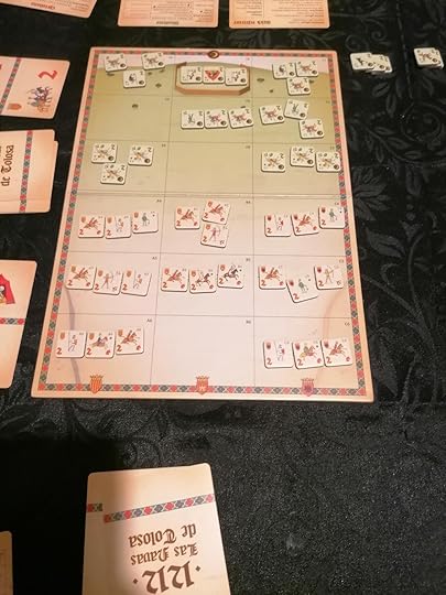 Game board several turns later showing an emptier board