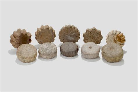 Cog Stones artifacts, suggested date 6000-3500 B.C. Milling Stone Horizon Peoples; Southern ...