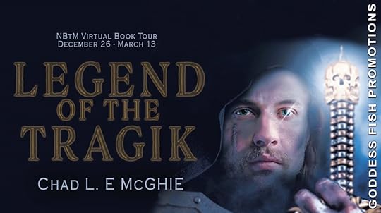Goddess Fish book tour banner for Legend of the Tragik
