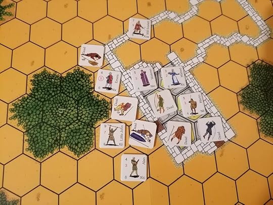 Map at the end of the scenario, at least half of the characters are dead.