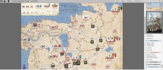 Screen shot of Nevsky on the website Rally the Troops
