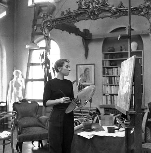 Tove Jansson in her atelier