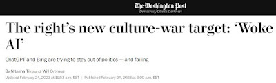The right’s new culture-war target: ‘Woke AI’ The Washington Post