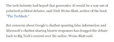 The right’s new culture-war target: ‘Woke AI’ Nirit Weiss-Blatt The Washington Post