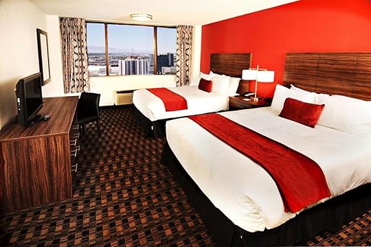 Bedroom suite at The D Las Vegas one of the best Downtown Las Vegas hotels