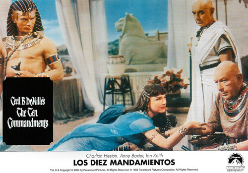 Yul Brynner, Anne Baxter and Ian Keith in The Ten Commandments (1956)