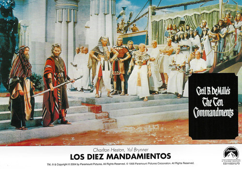 Charlton Heston and Yul Brynner in The Ten Commandments (1956)