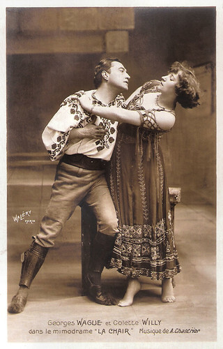 Georges Wague and Colette Willy in La Chair (1907)