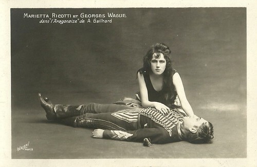 Georges Wague and Marietta Ricotti in L'Aragonaise