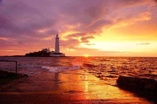 Lighthouse During Sunset by Ray Bilcliff