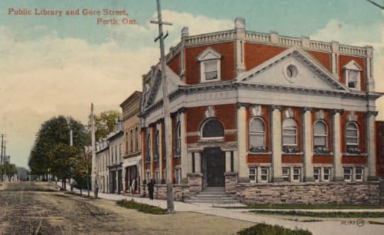 Perth library post card
