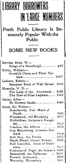 Perth library new books