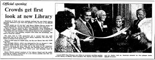 Perth library official opening