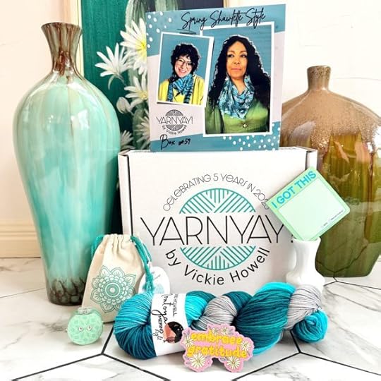 YarnYAY! by Vickie Howell March Box #59 Subscription Box for Knitters and Crocheters.