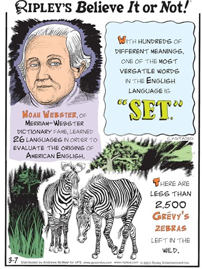 1. Noah Webster, of Merriam-Webster Dictionary fame, learned 26 languages in order to evaluate the origins of American English. 2. With hundreds of different meanings, one of the most versatile words in the English language is 
