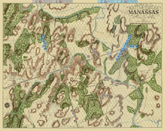 Game map on turn 3, more troops are arriving from the top and bottom of the map