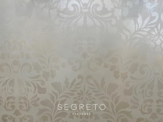 Segreto Showroom Stencil Over Plaster