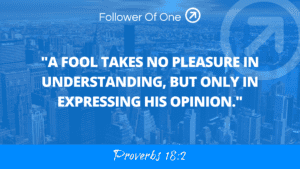 A Place for My Opinions – Proverbs 18:2