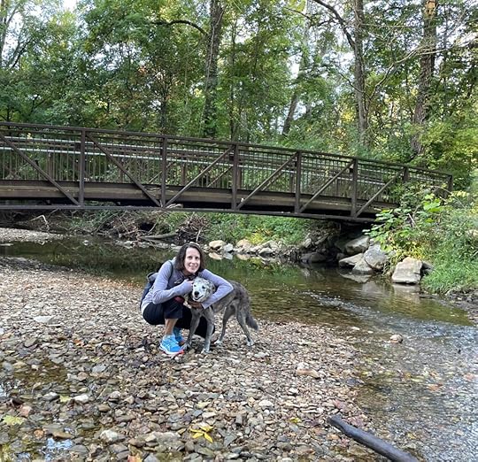 Andie LaComb and Karlie on an adventure