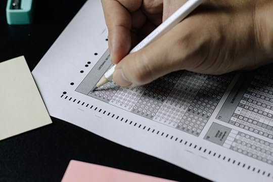 an exam sheet