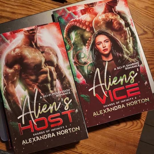 Alien's Host and Aliens' Vice paperback books