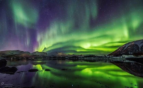 Northern lights and nature images, above the arctic circle, Norway. Photographer Benny Høynes