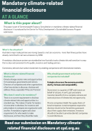 Mandatory disclosure at a glance