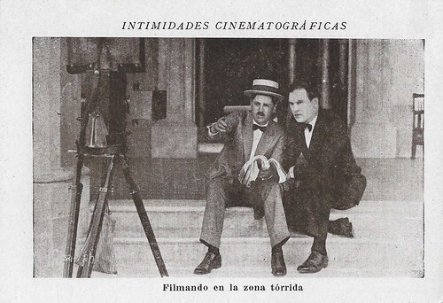 Intimidades cinematograficas. Filming in a stormy area