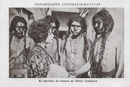 Intimidades cinematograficas. The handshake of Betty Compson