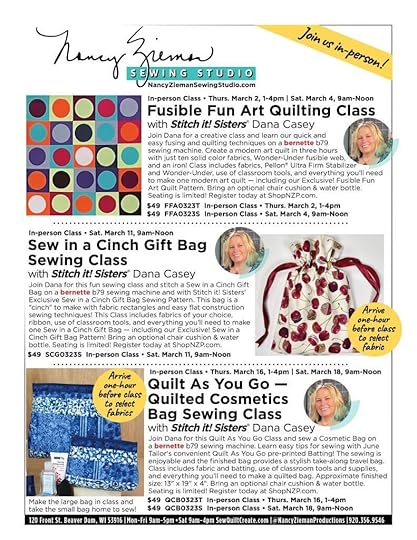 Store Class Schedule March v2 Pg 1 03 02 23