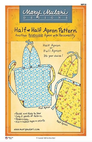 NEW Half and Half Apron Sewing Pattern by Mary Mulari available at Nancy Zieman Productions at ShopNZP.com