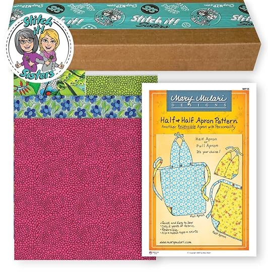 Half & Half Reversible Apron Sewing Pattern by Mary Mulari