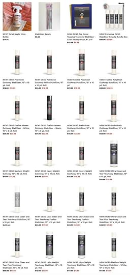 OESD Machine Embroidery Specialty Stabilizers are available from Nancy Zieman Productions at ShopNZP.com