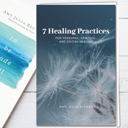 white table and the free resource 7 Healing Practices