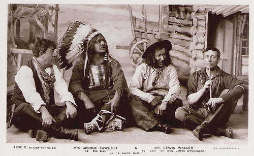 Lewis Waller and George Fawcett in A White Man