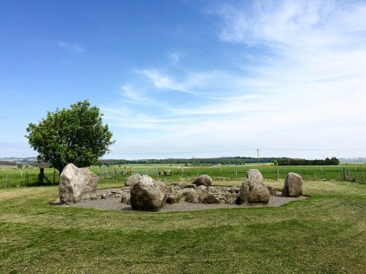 Cullerlie Stone Circle, next up from the Drum Castle