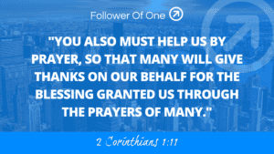 Helping Through Prayer – 2 Corinthians 1:11