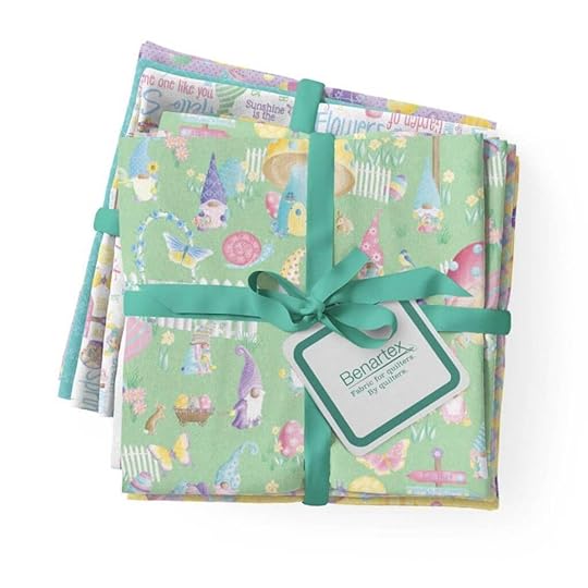FQSPGPK 01 Spring Garden Gnomes Fabric Fat Quarter Bundle