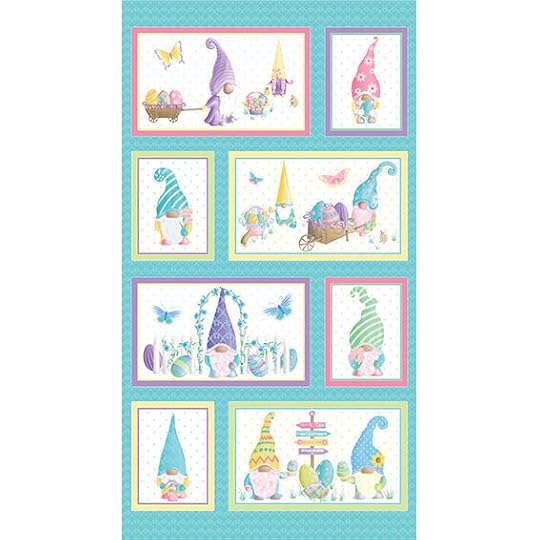 Spring Garden Gnomes Fabrics by Benartex Now Available at ShopNZP.com