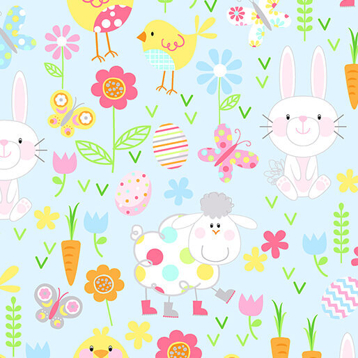 Hippity Hopity Fabrics by Benartex Now Available at ShopNZP.com