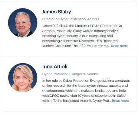 Acronis Speakers
