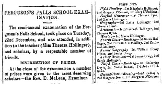 Ferguson Falls school Jan 8 1869 p 3